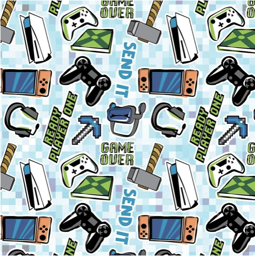 Gaming themed pattern